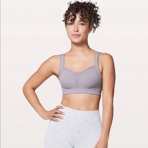 Lululemon ta ta tamer purple black bra size 34C